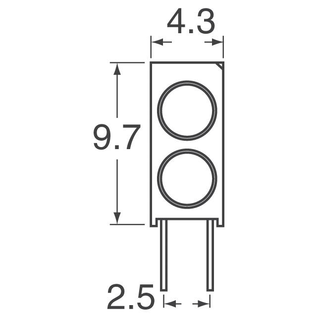 553-0711 Visual Communications Company - VCC  LED - Circuit imprimé Indicateurs Réseaux Barres lumineuses Graphiques à barres